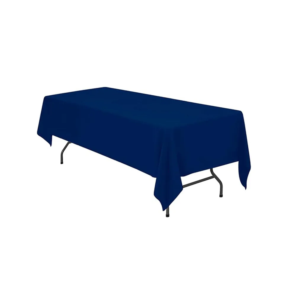 Blue 6' Rectangular Table Cloth