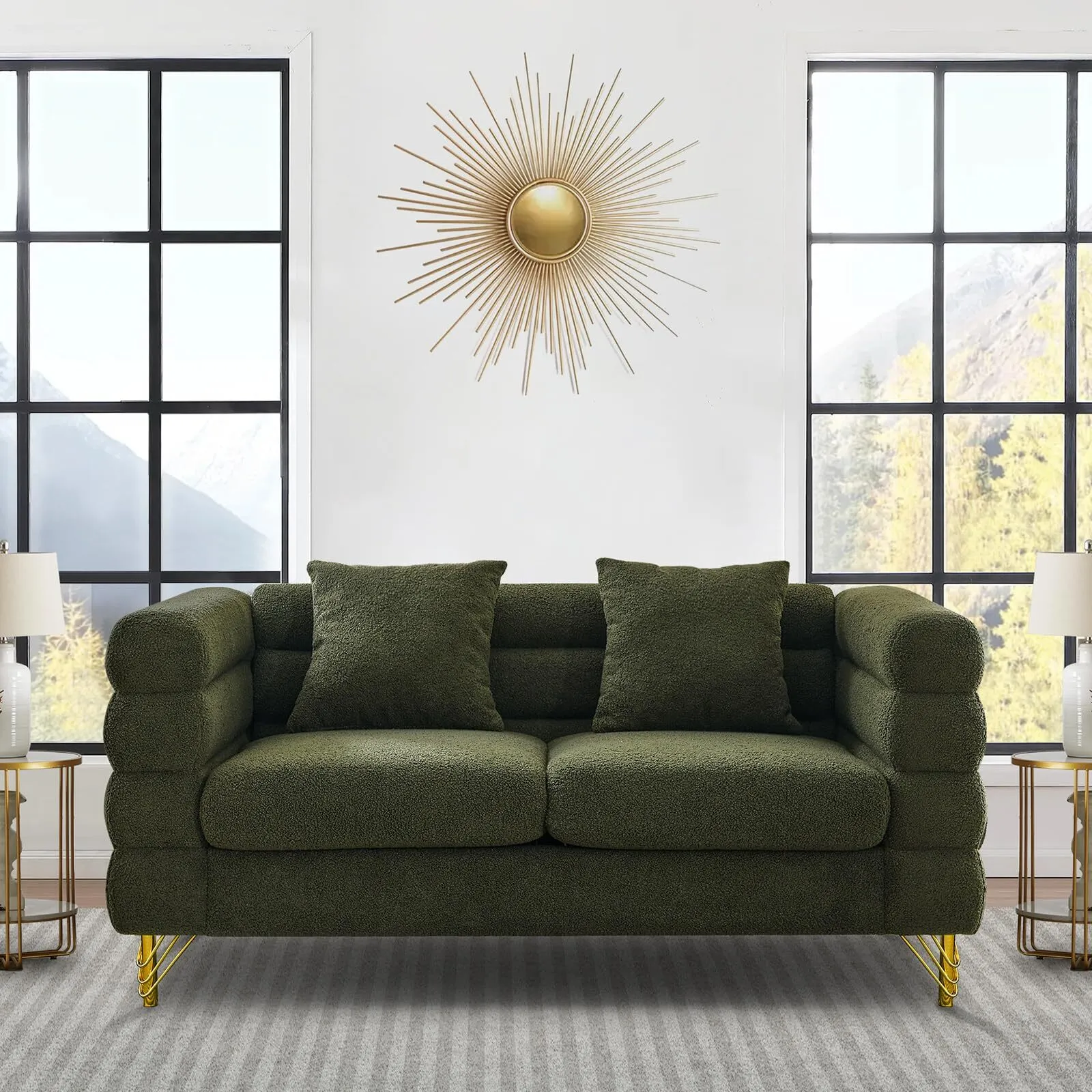 green love seat