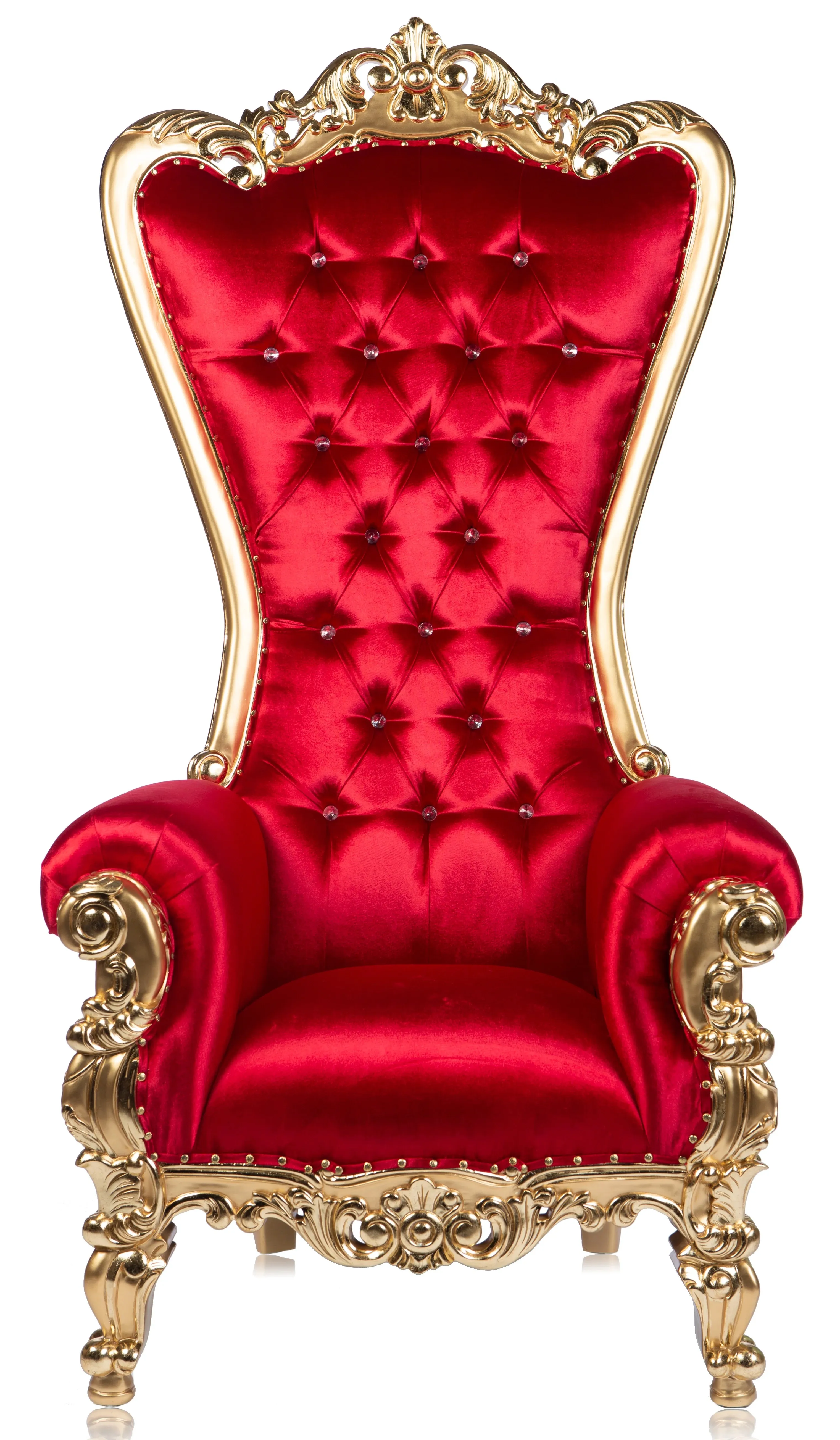 RED AND GOLD THRONE CHAIR