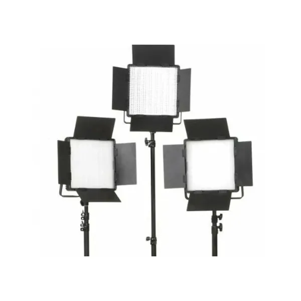 LightPro 1200B Bi Colour LED Panels 3 Light Lit