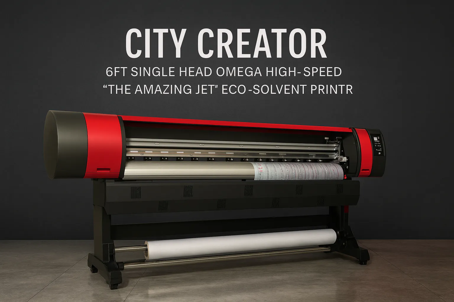 CITY CREATOR – 6ft Single Head "Omega High-Speed" Eco-Solvent Printer - Unit 3