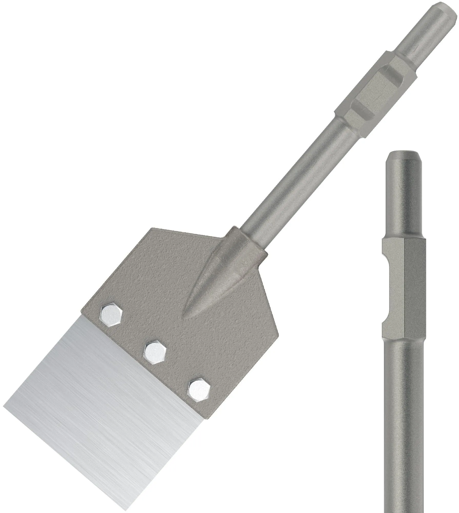 Heavy-Duty Floor Scraper System Chisel Rental – For Thinset, Mortar & Adhesive Removal