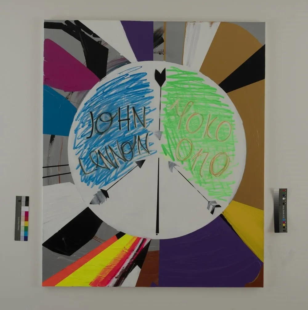 Ondřej Kopal: John Lennon Yoko Ono 100x120