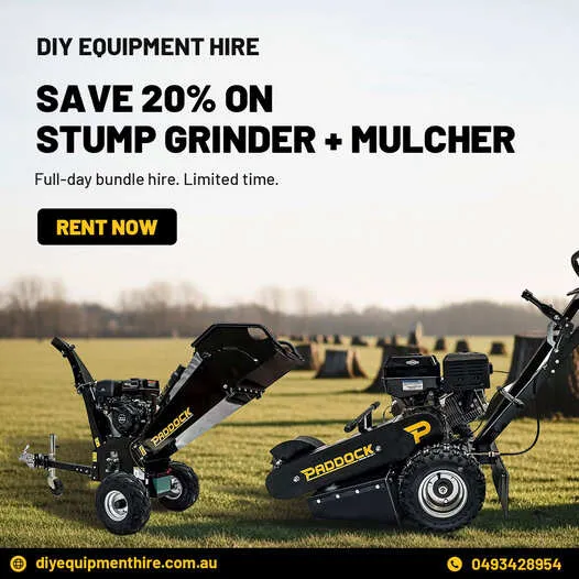 Stump Grinder & Mulcher Bundle