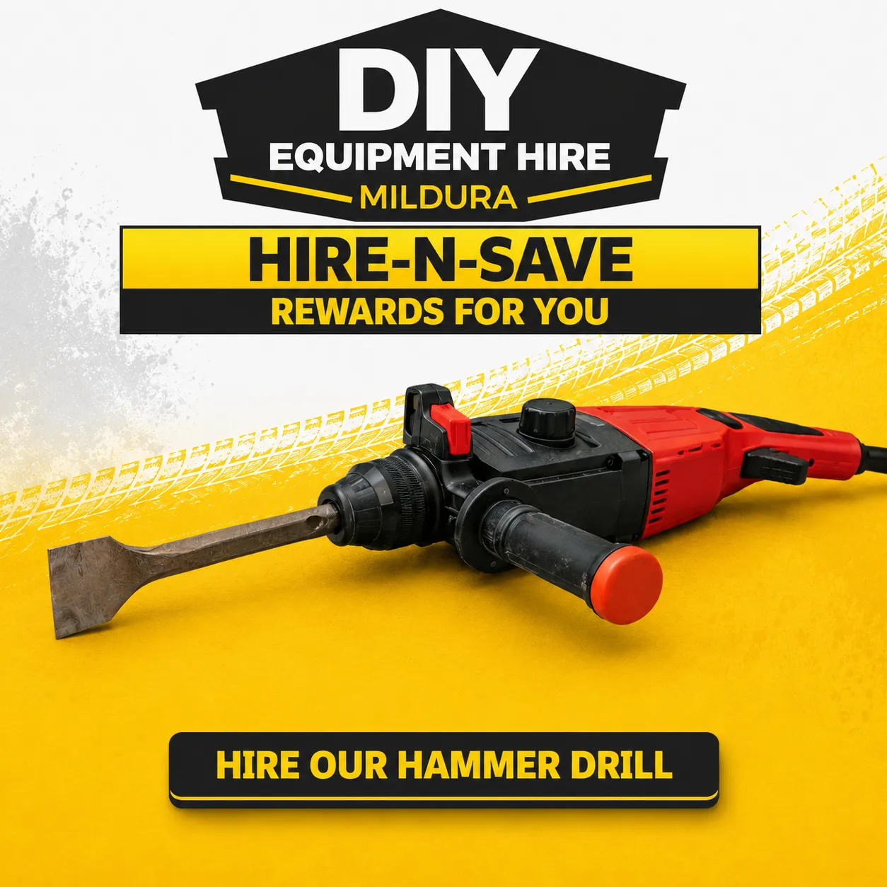 4-in-1, Jackhammer, Hammer Drill, Drill & Impact Driver