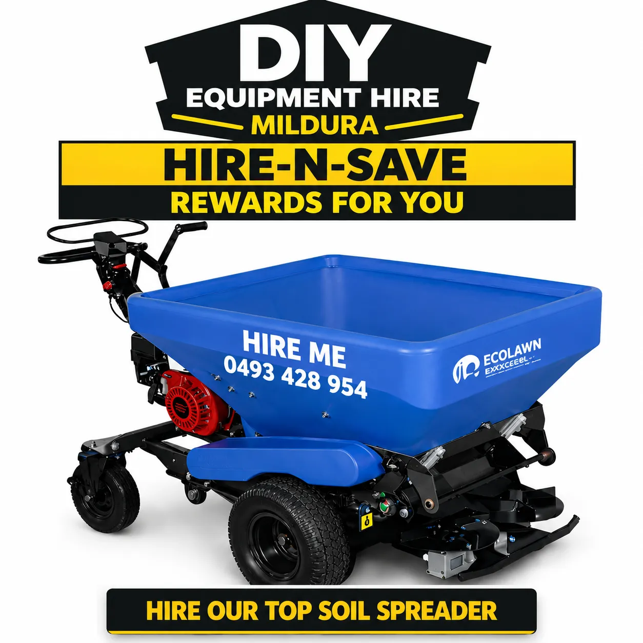 Eco250 top soil spreader