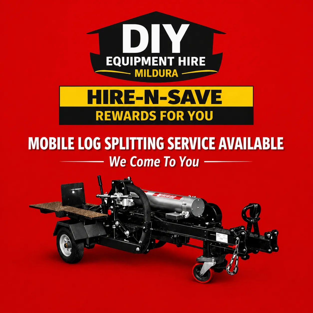 Mobile Log Splitting Service Mildura 