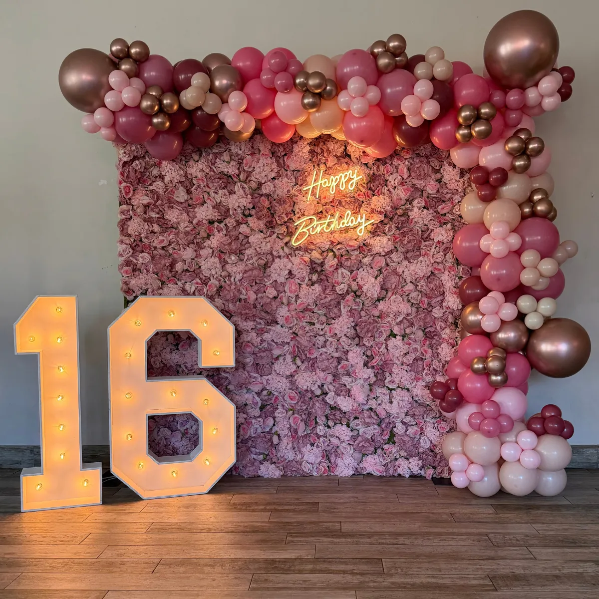Blush Flower Wall