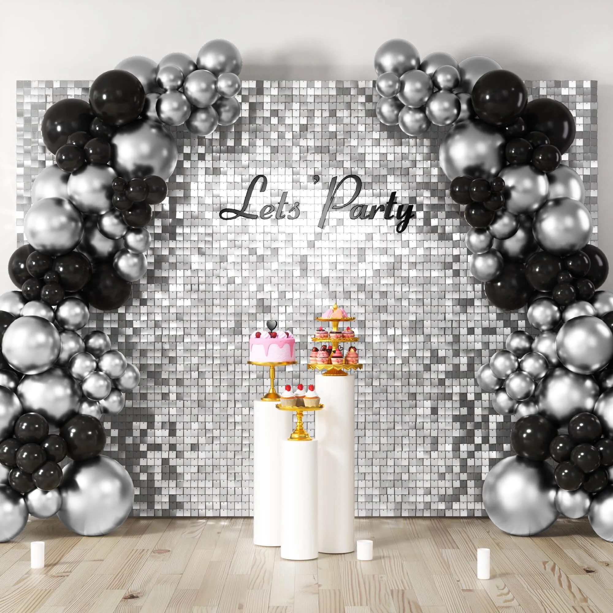 Silver Shimmer Wall