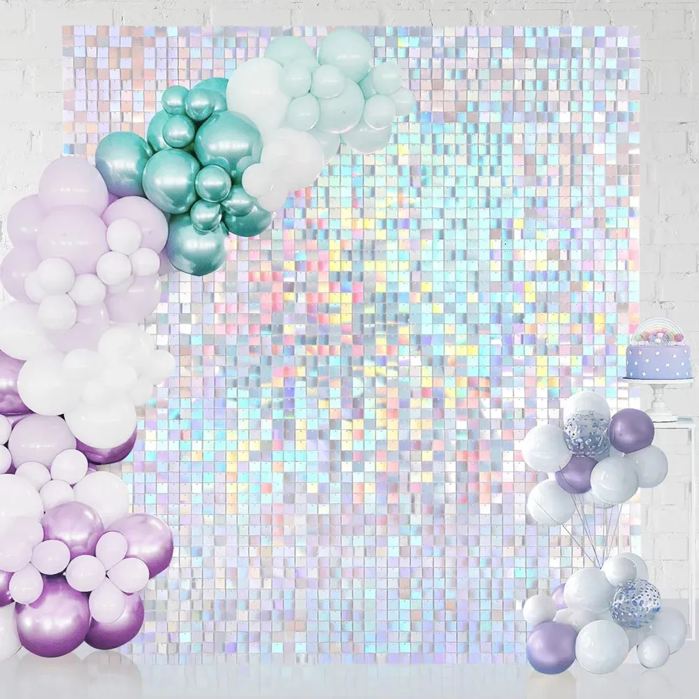 Iridescent Shimmer Wall