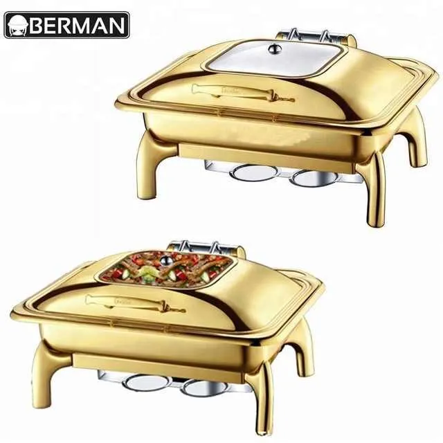 Gold Rectangular Chafing Dish