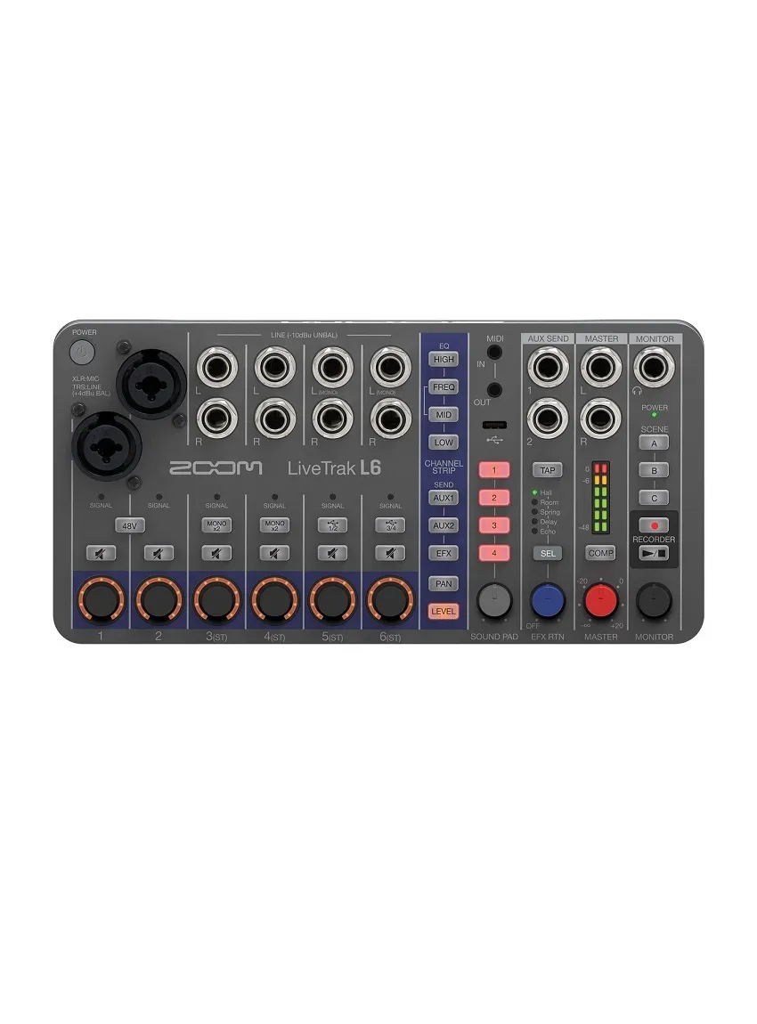 Zoom LiveTrak L-6 Digital Mixer