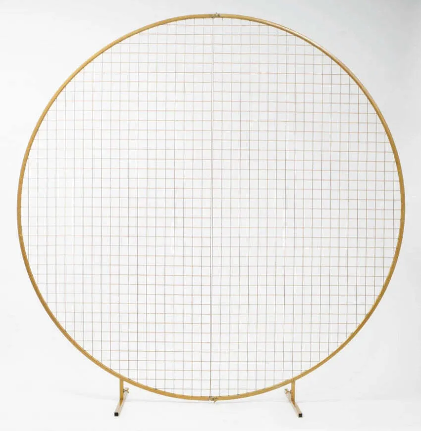 Gold Circular Mesh Wall