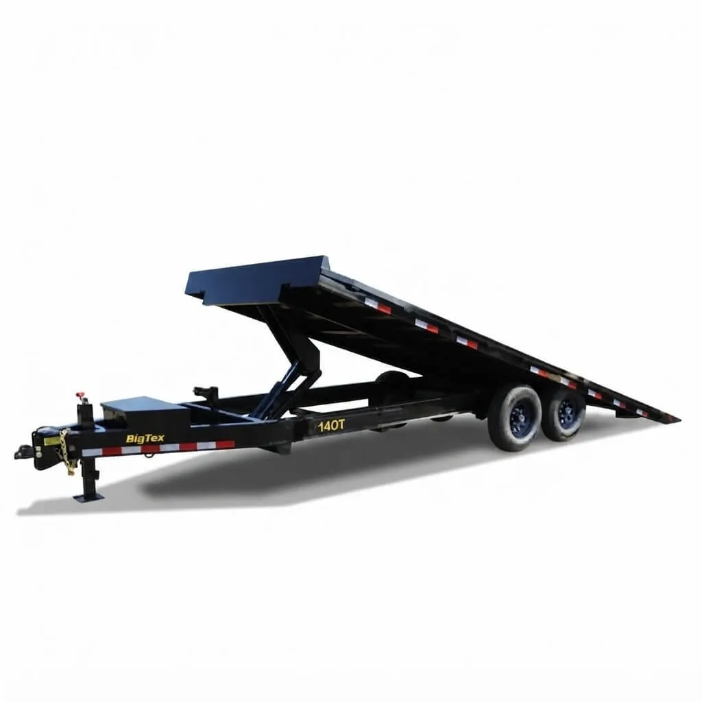 14OT-22ft Flatbed Trailer W/ Winch