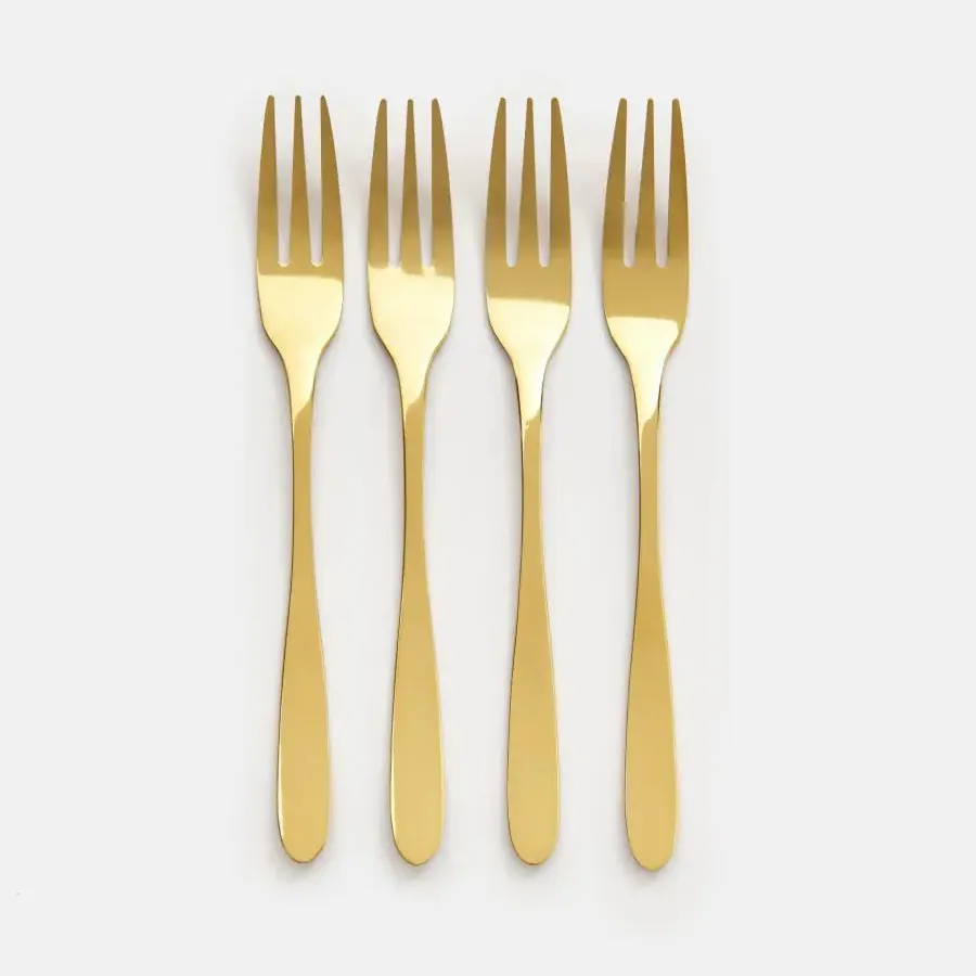 Dezertní vidličky - zlaté