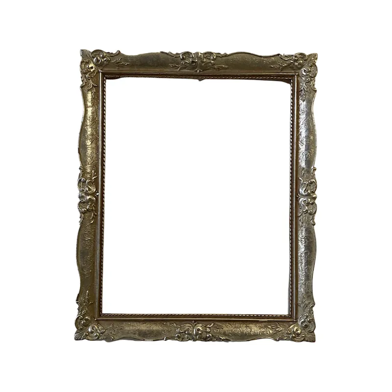 Stříbrný dekorativní rám 