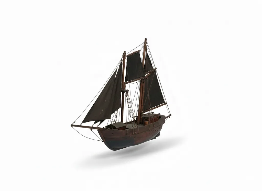 Koráb s černými plachtami - dekorace