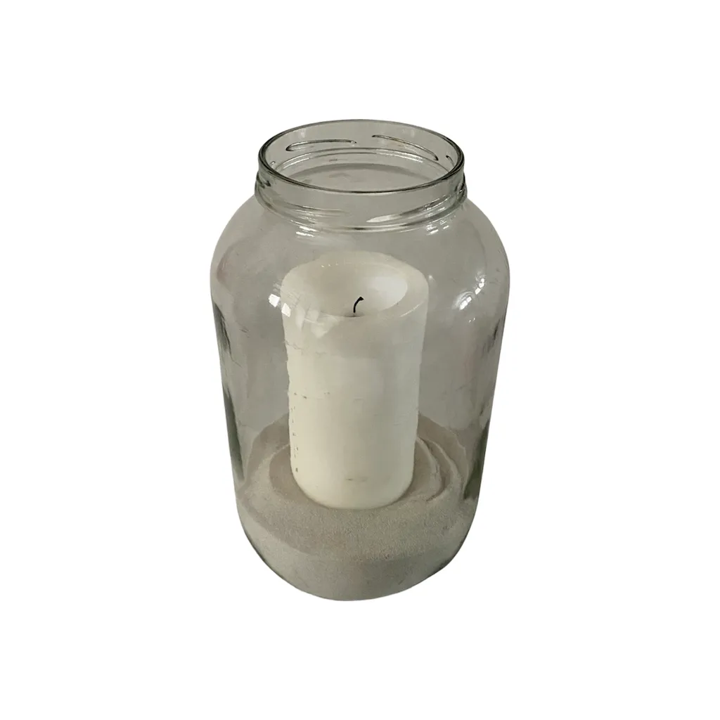 Sklenice se svíčkou