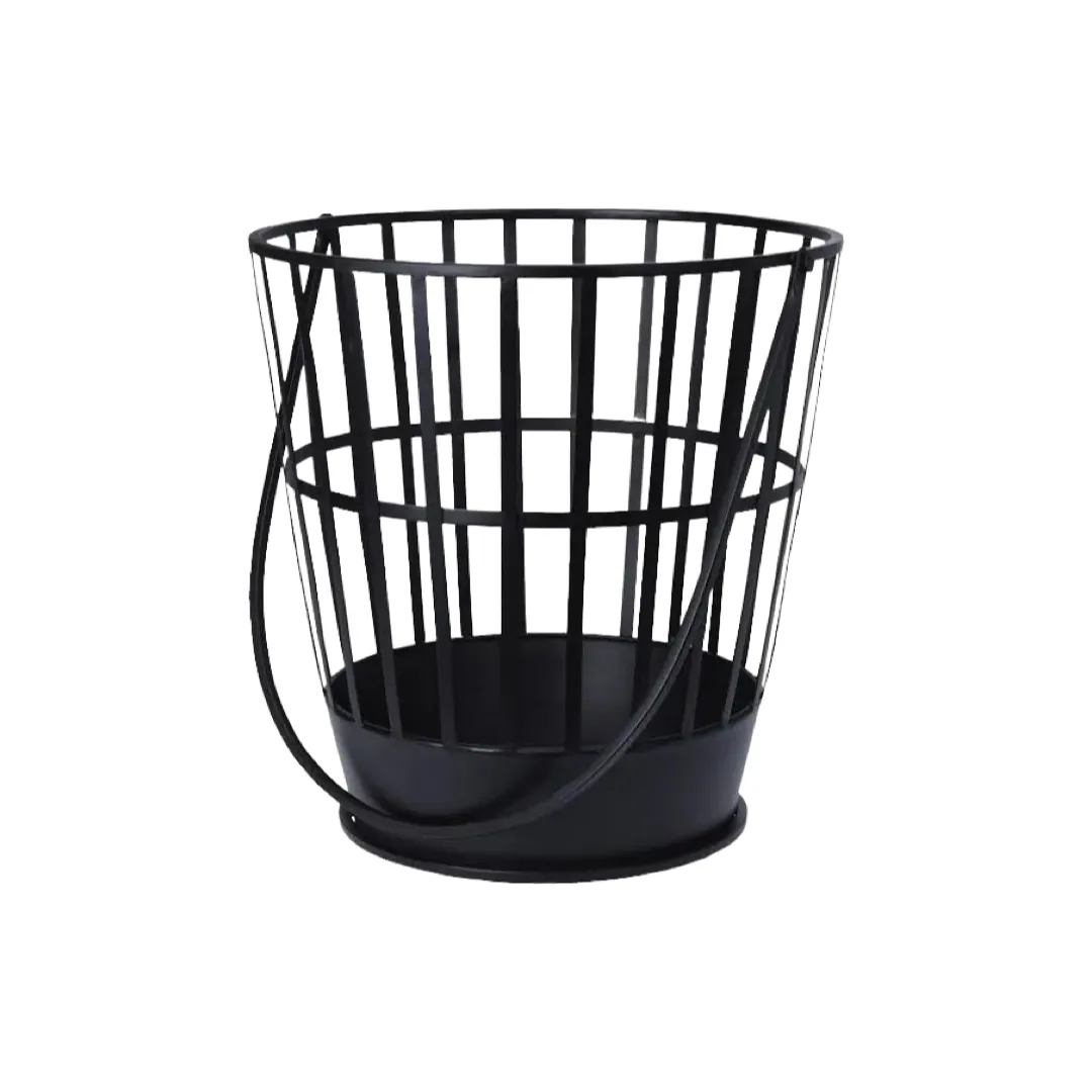 Koš kovový na dřevo