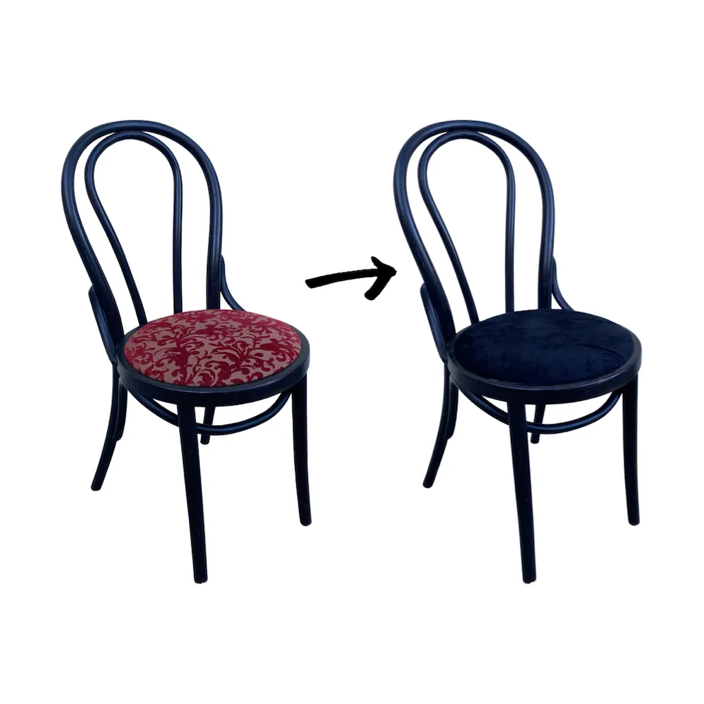 Potah na sedák židle napínací černý