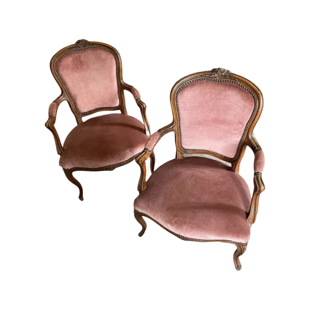 Křeslo zámecké růžové