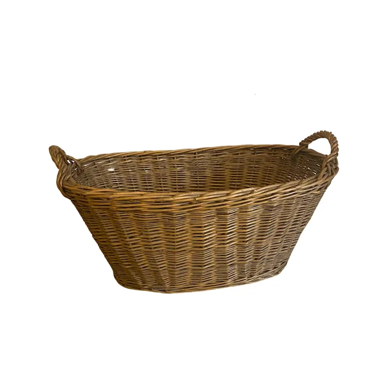 Proutěný koš oválný