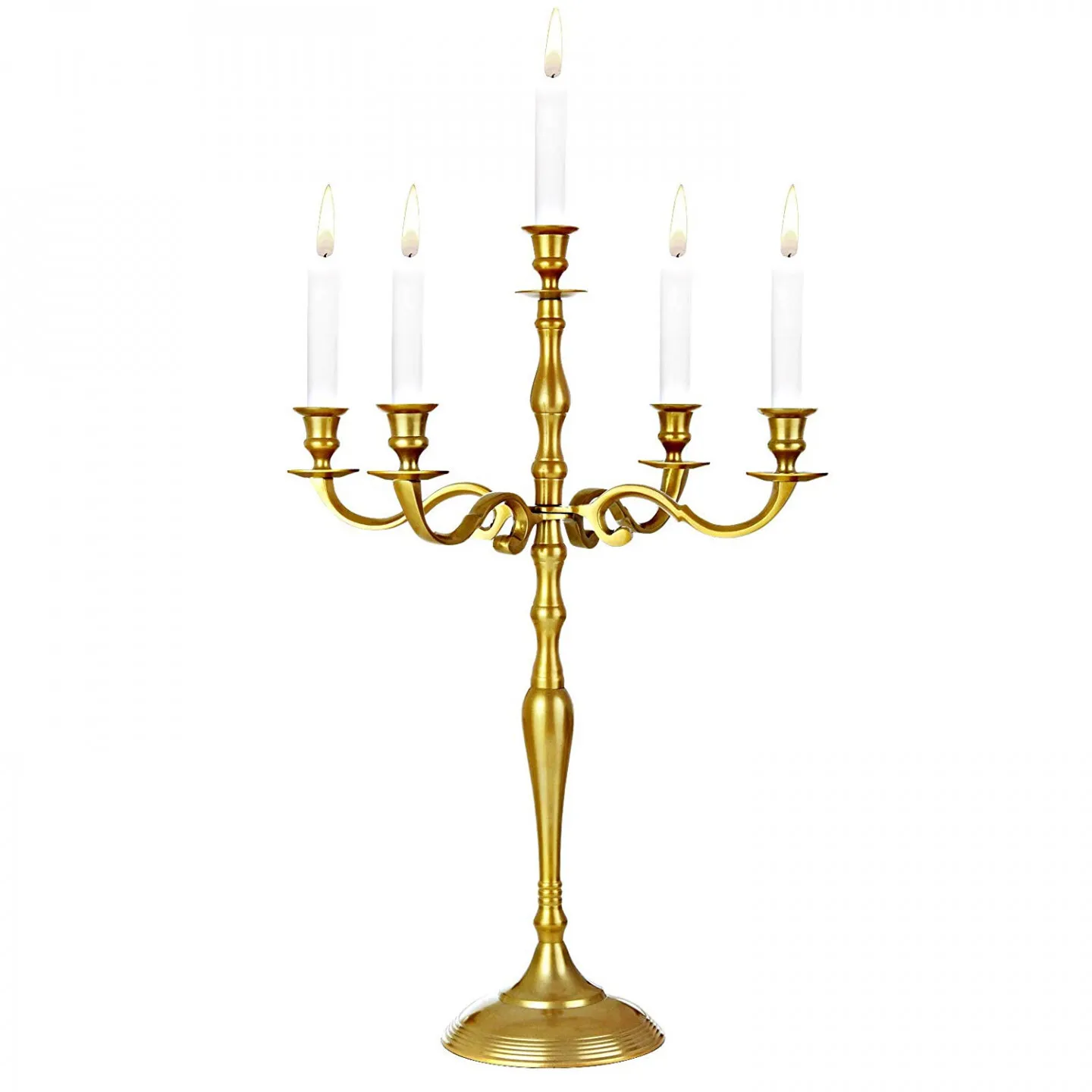 Svícen pětiramenný zlatý