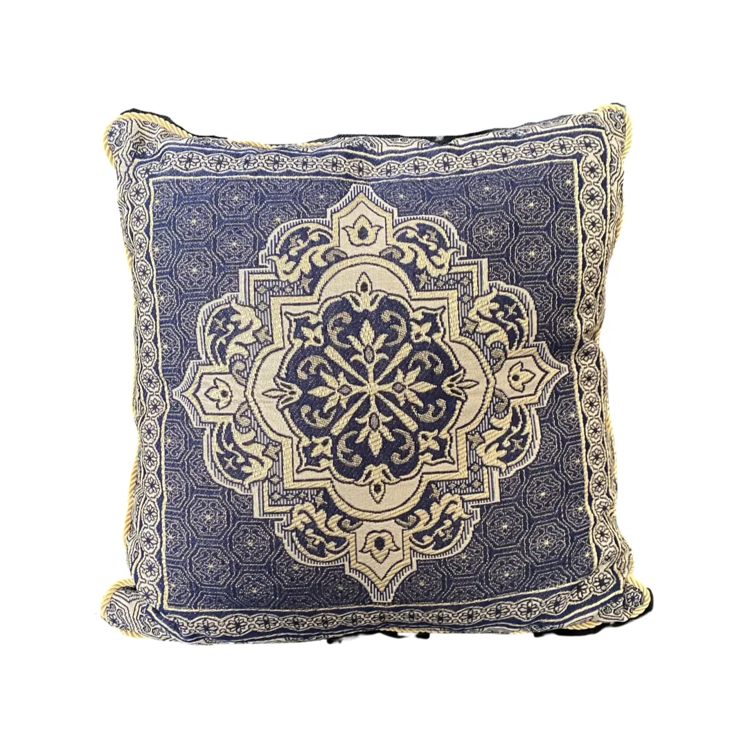 Polštářek vyšívaný modrý