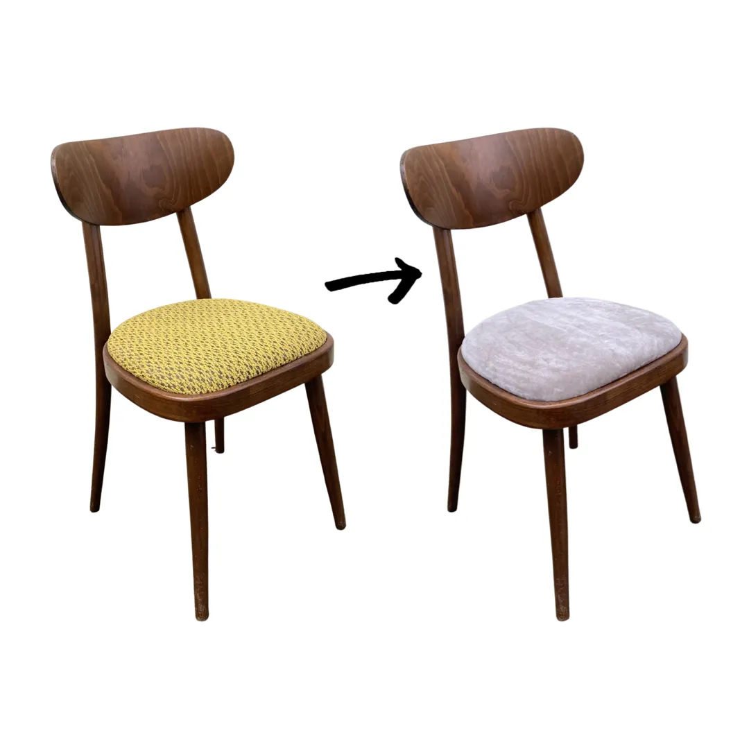 Potah na sedák židle napínací béžový