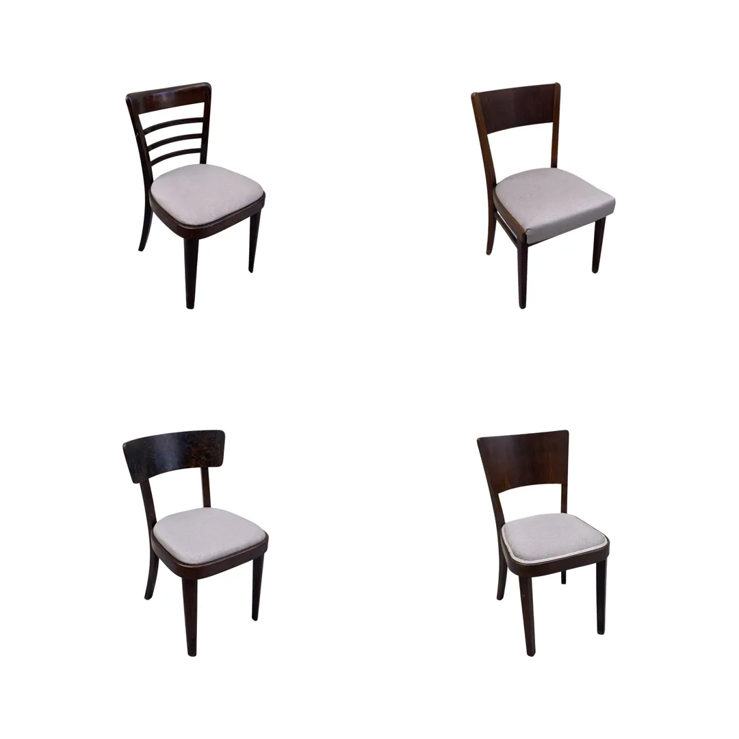 Židle Ton vintage čalouněné hnědá mix