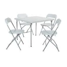 5pc Folding Table and Chair Set