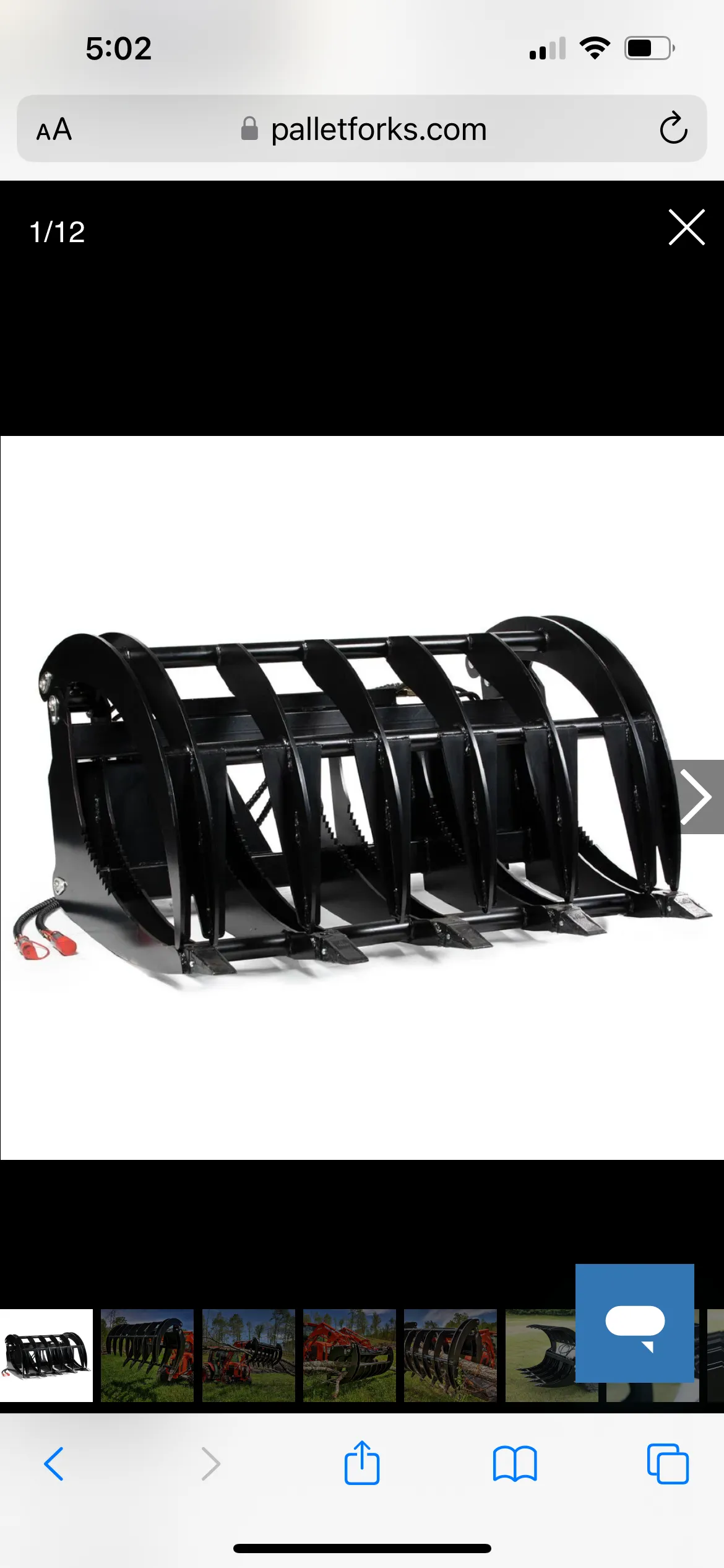 5 Ft. Grapple for Compact Tractor