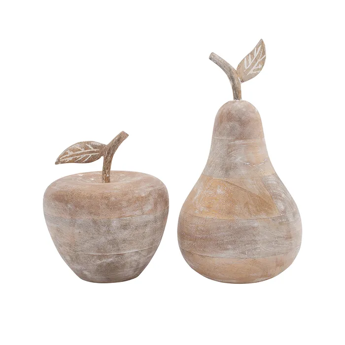 Wooden Apple / Pear Set