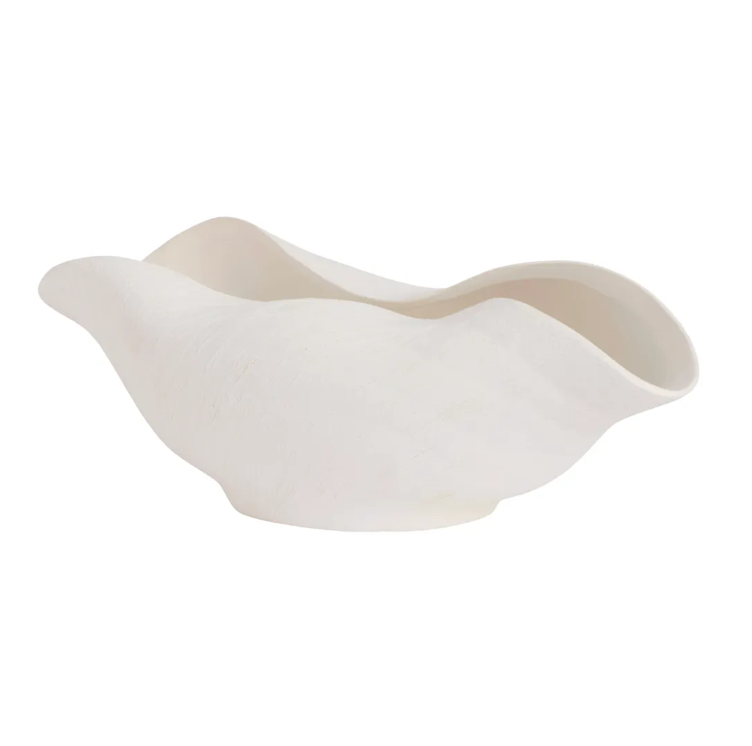 Scratched Bowl White