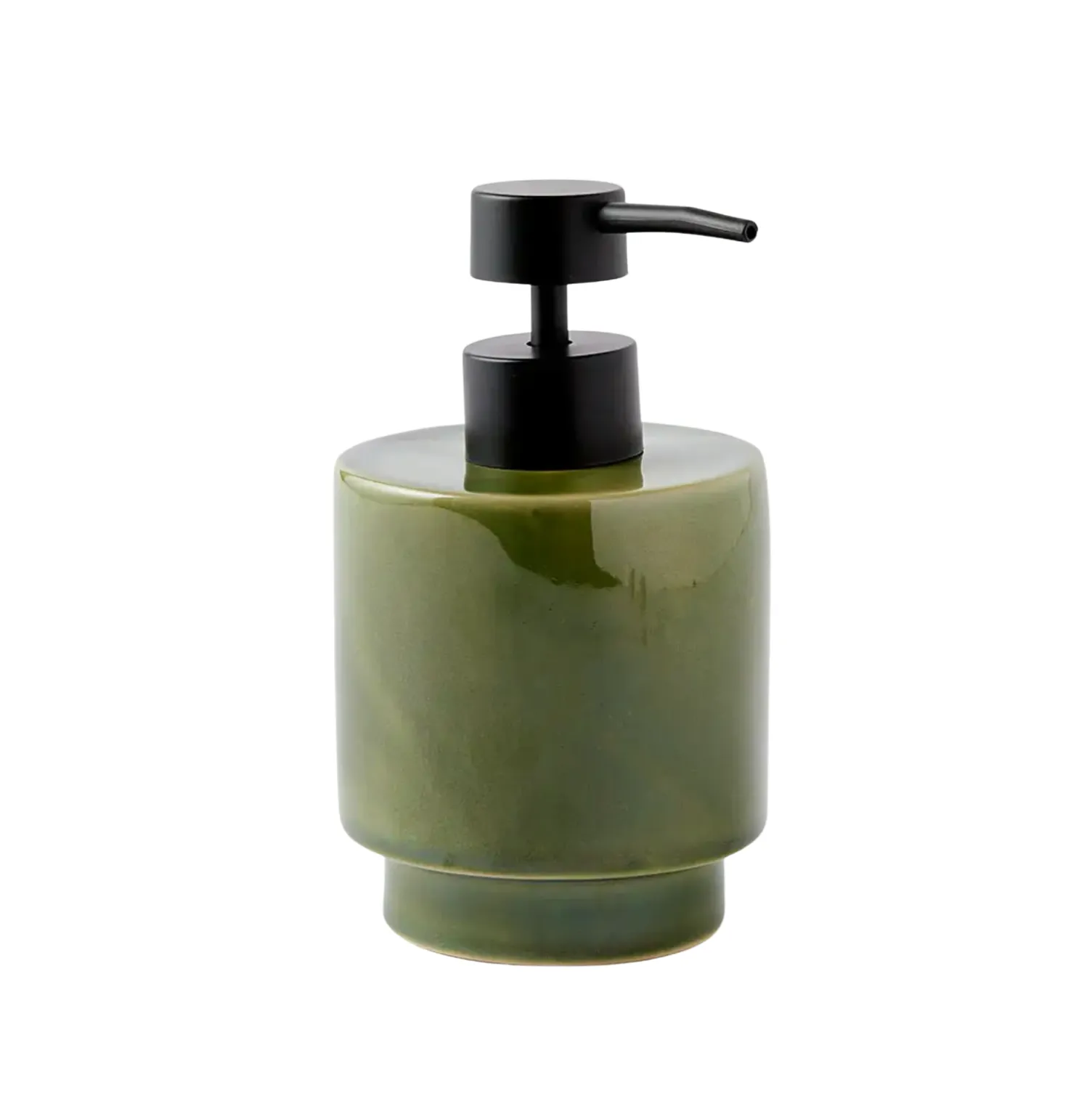 Olive Green Ceramic Soap Dispenser