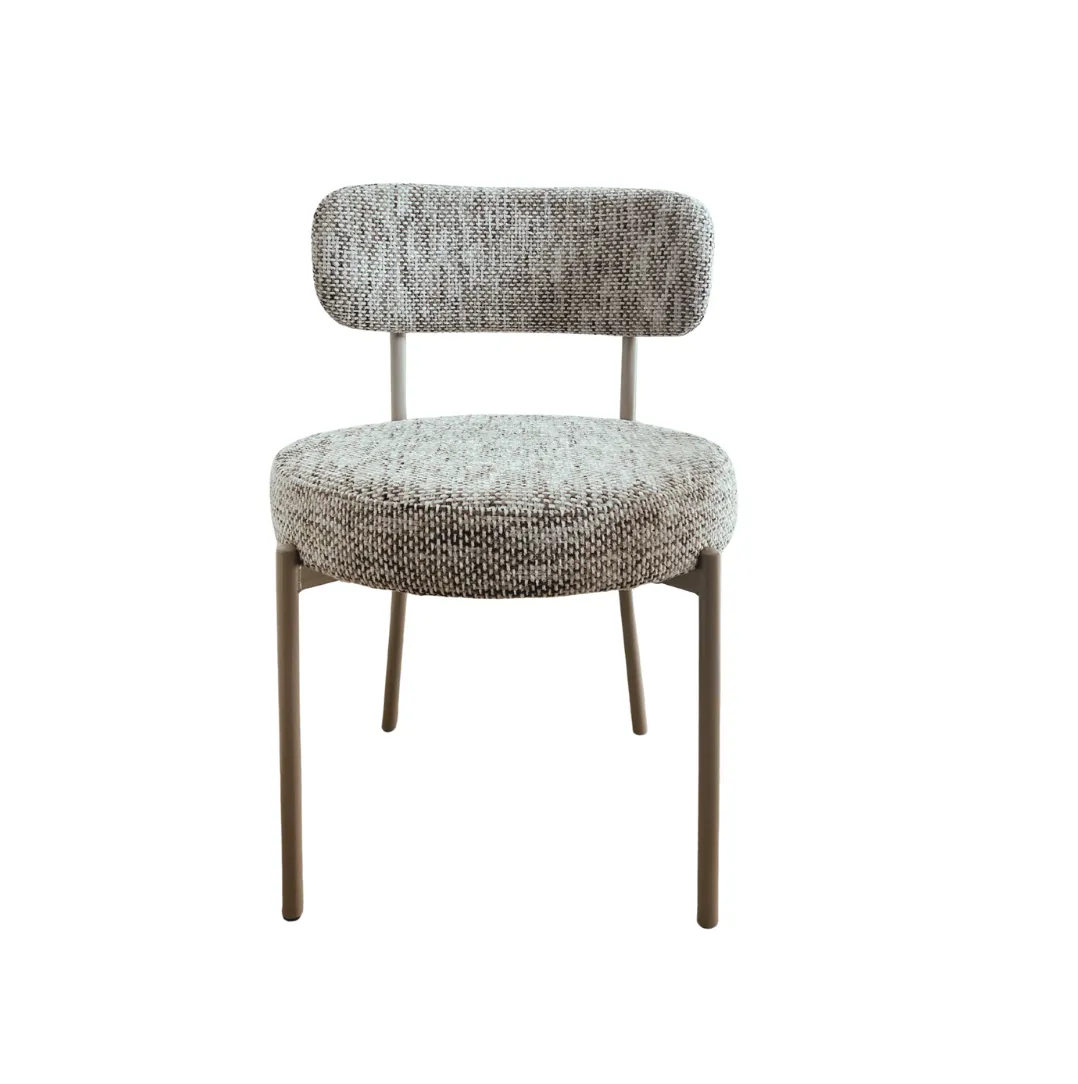 Salt & Pepper Fabric Dining Chair