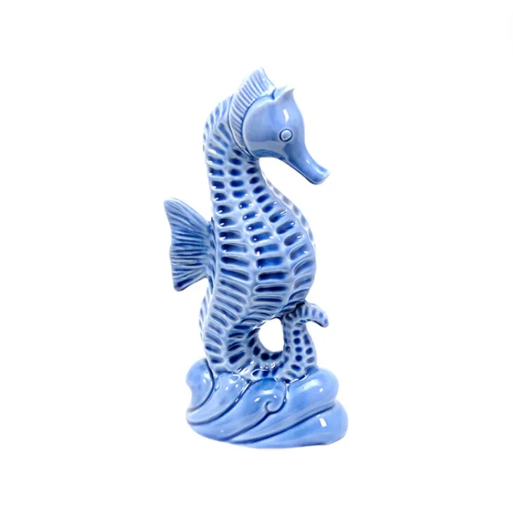 Ceramic Blue Seahorse