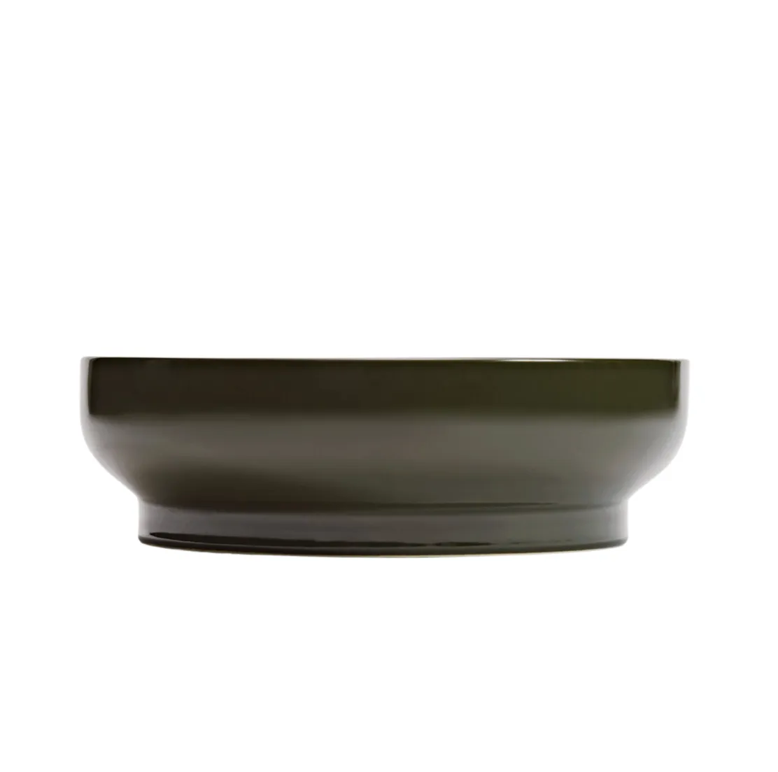 Olive Green Ceramic Bowl Lge