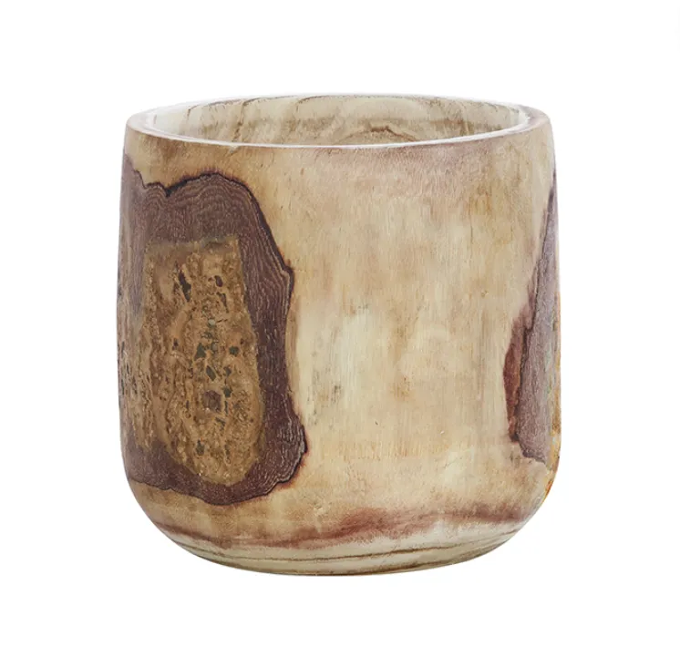 Wooden Pot Deep Large
