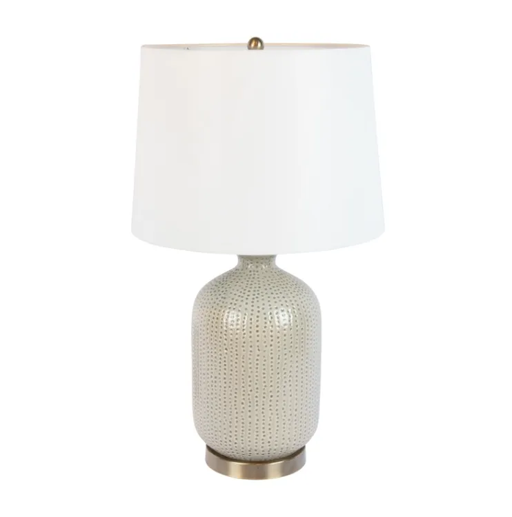 Ceramic Fawn Gold Lamp