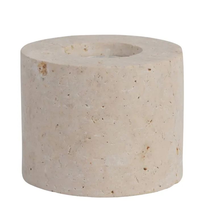 Natural Stone Candle Holder Short
