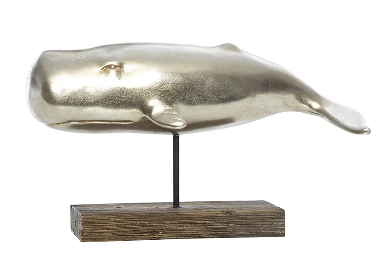 Whale silver resin