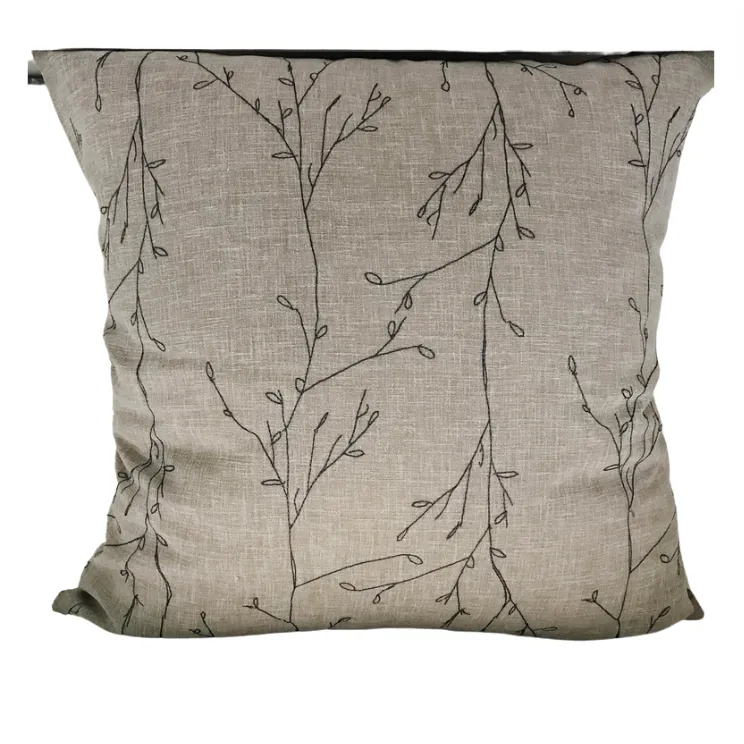 Natural / Grey Stitching Cushion