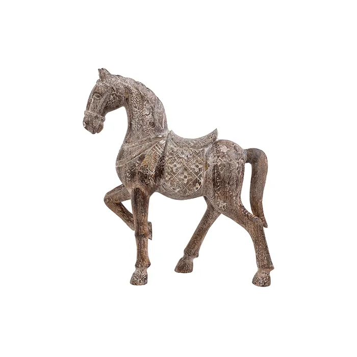 Horse resin warhorse