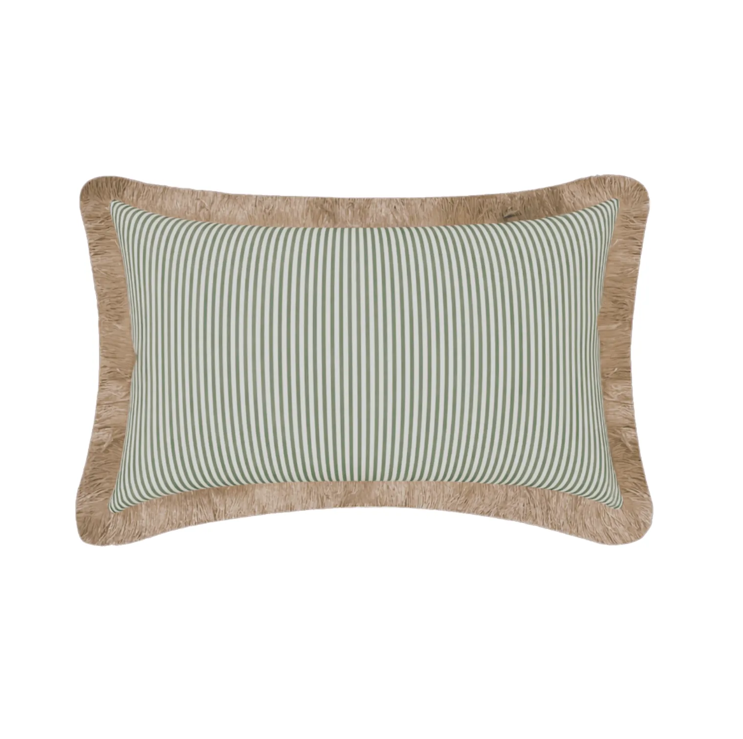 Outdoor Mint stripe Fringe Lumber Cushion