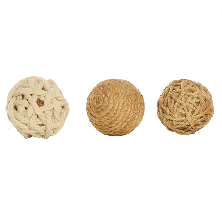 Rope Knotted Ball 3 Assorted