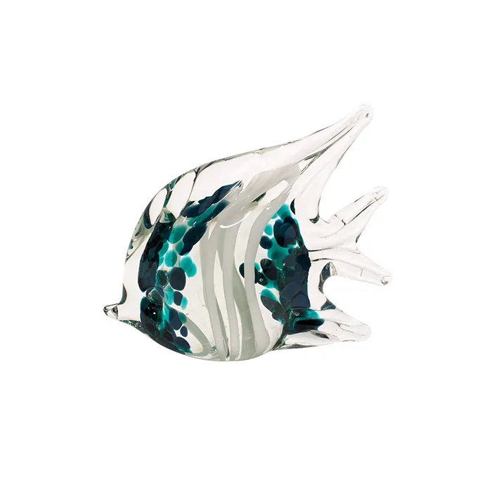 Fish glass green angel sml