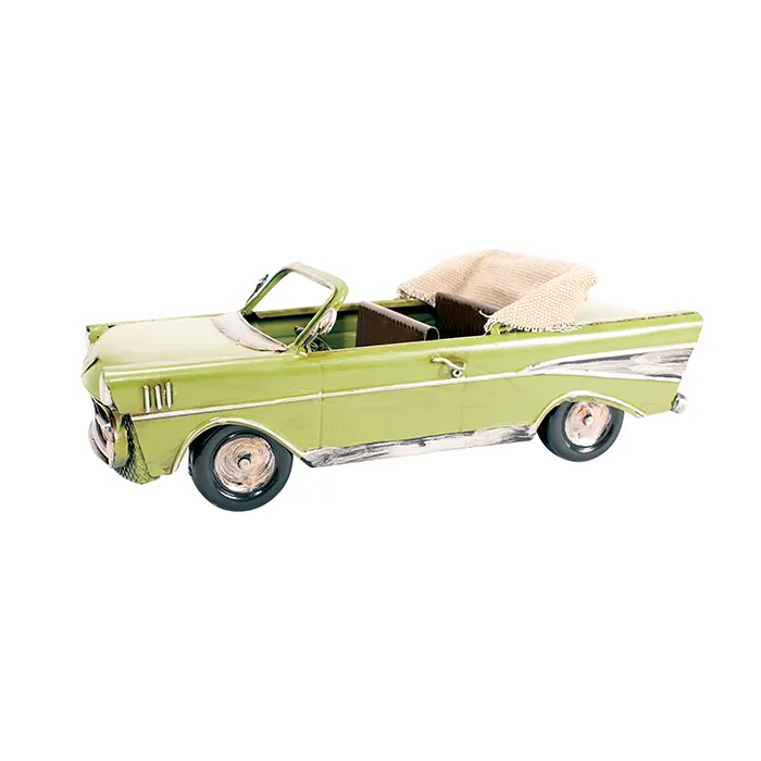 Tin green convertible car