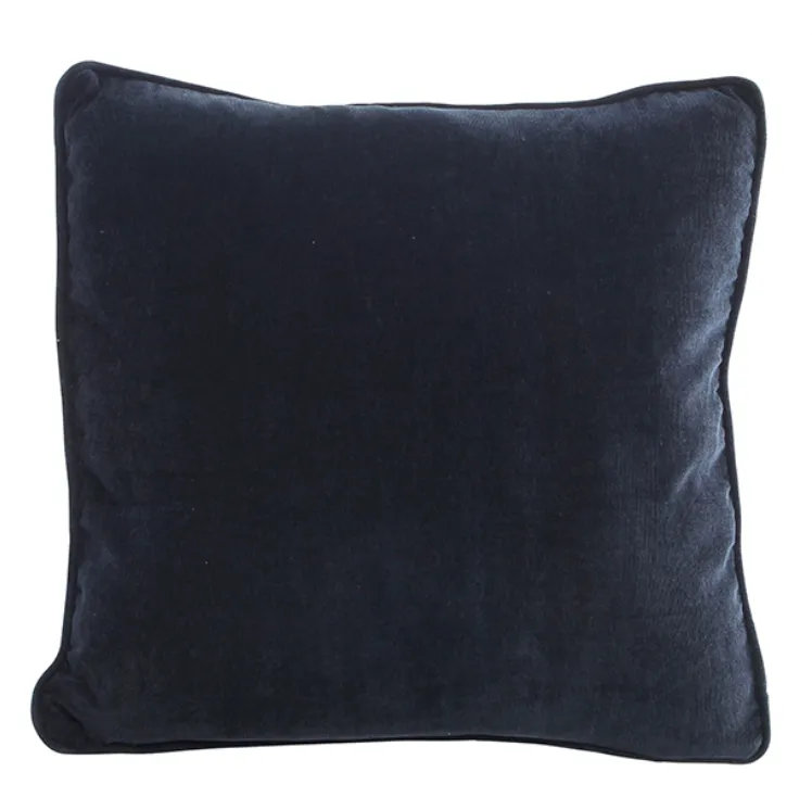 Blue navy corduroy poly cushion