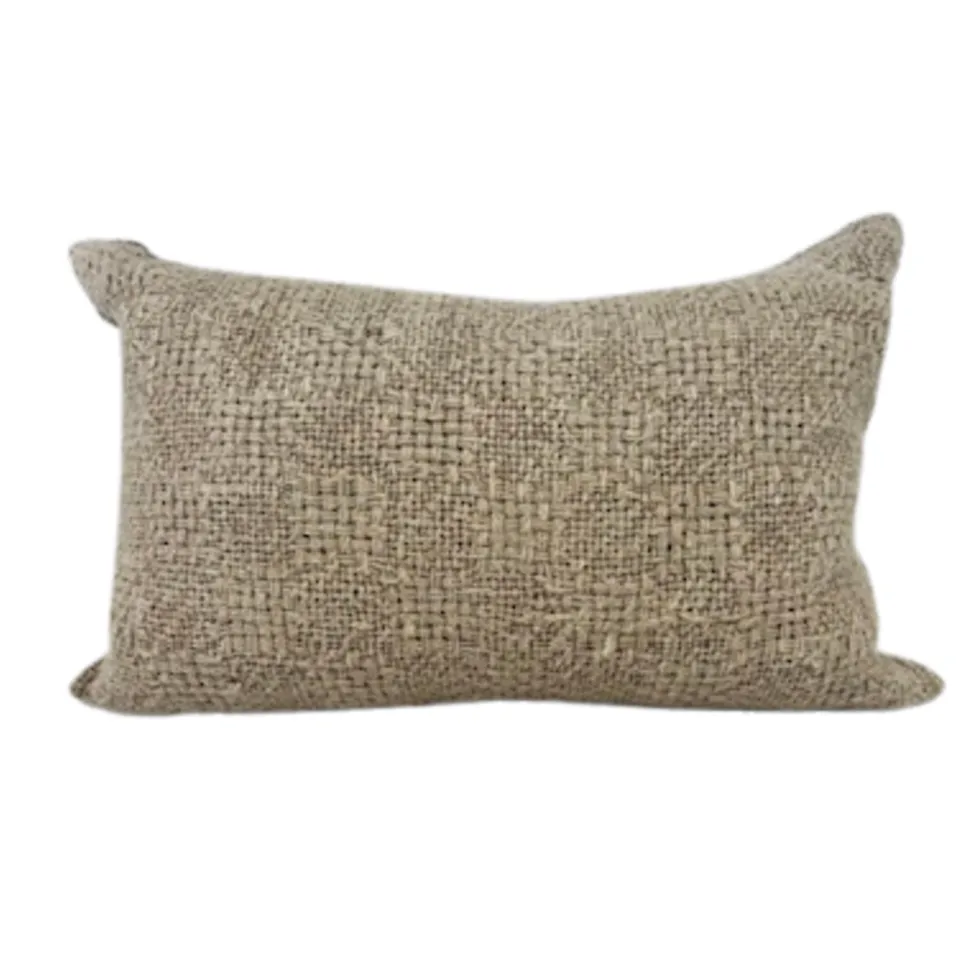 Natural Woven Knit Lumber Cushion